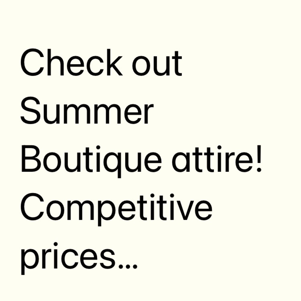 Boutique clothing